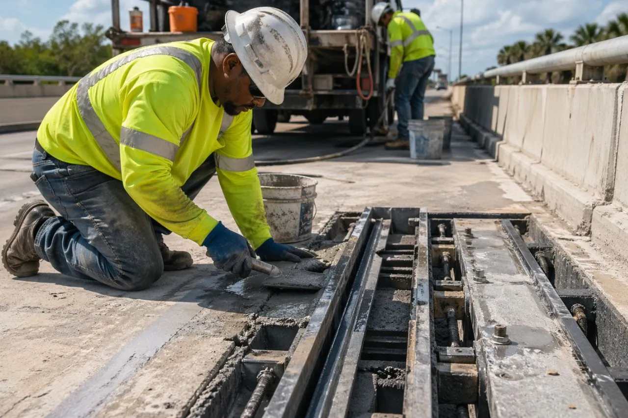 Bridge deck joints and bearing support services in Florida